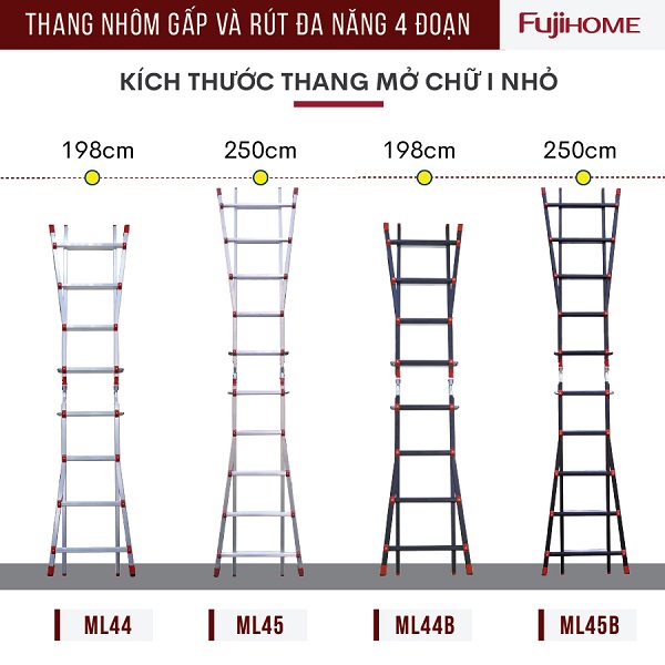 So sánh 4 model thang Fujihome