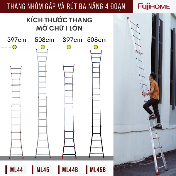 So sánh 4 model thang Fujihome