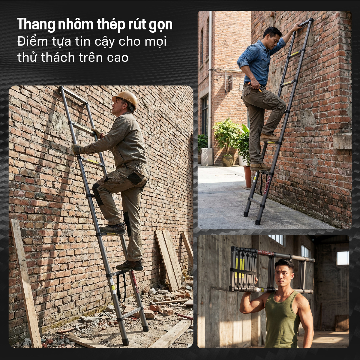 Thang rút đơn thép carbon Fujihome STL27