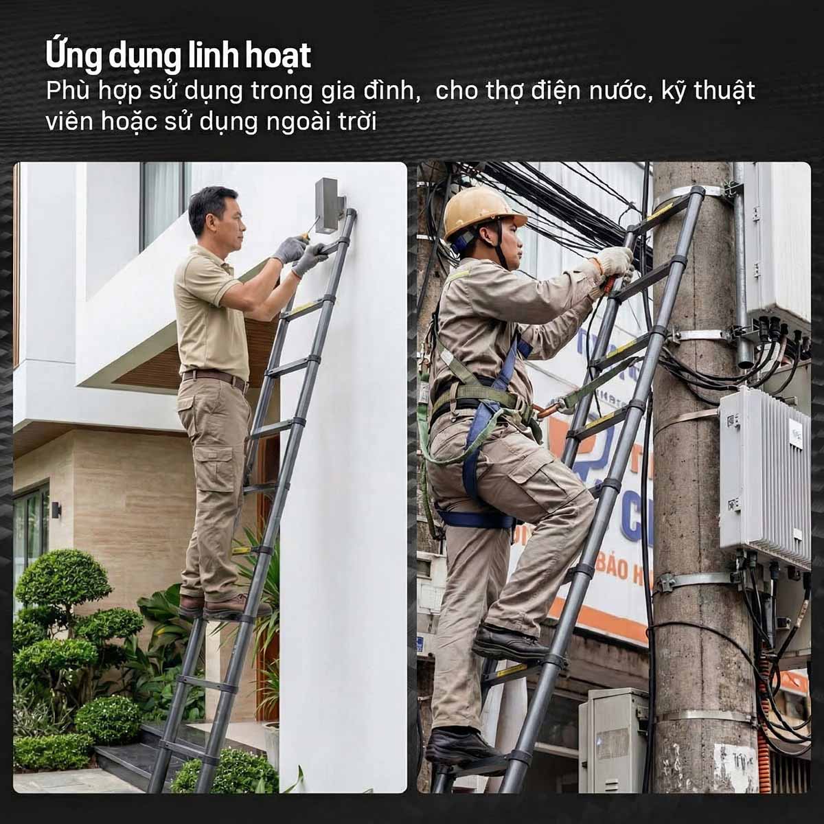 Thang rút đơn thép carbon Fujihome STL55