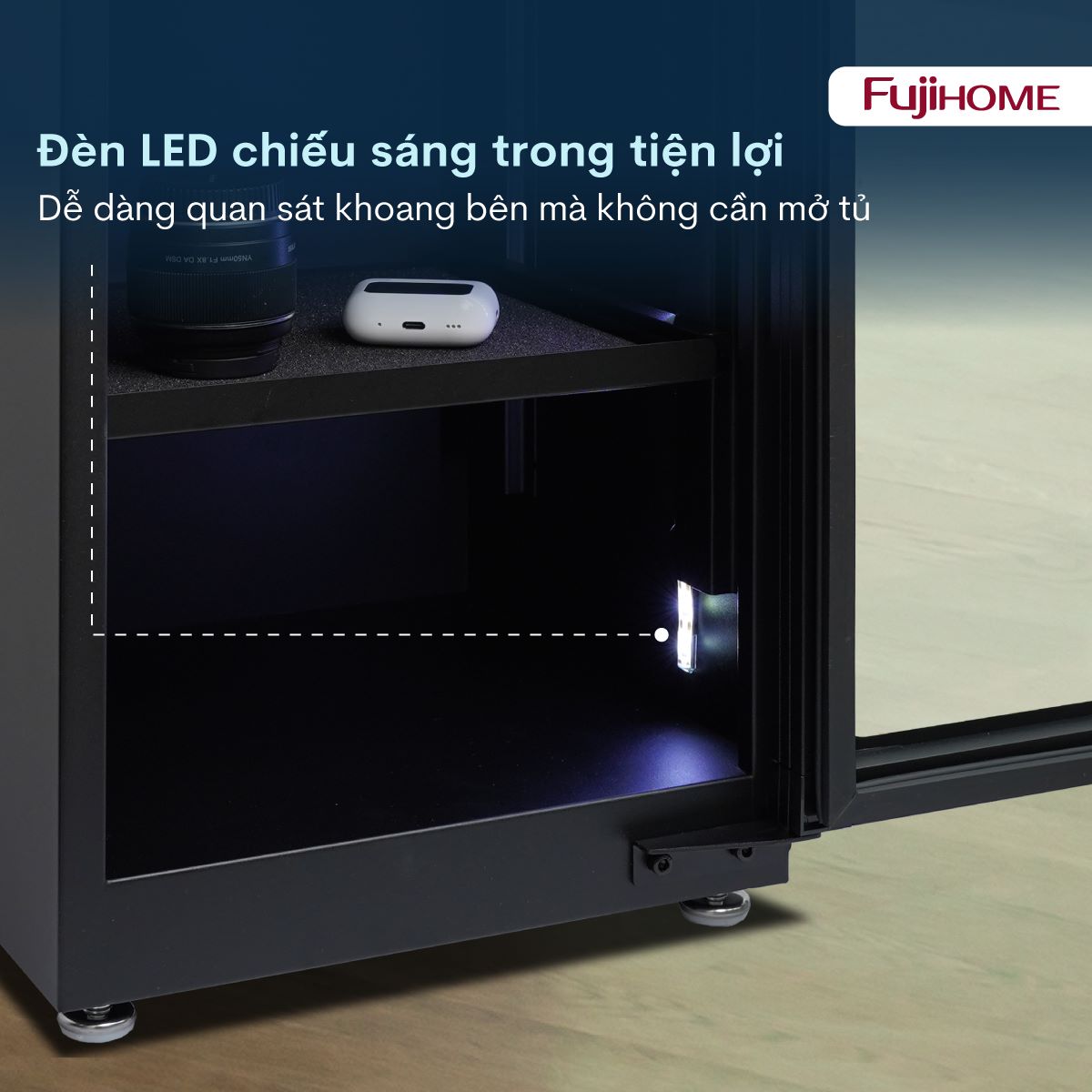 Tủ chống ẩm thế hệ mới Fujihome DC-50E 50L