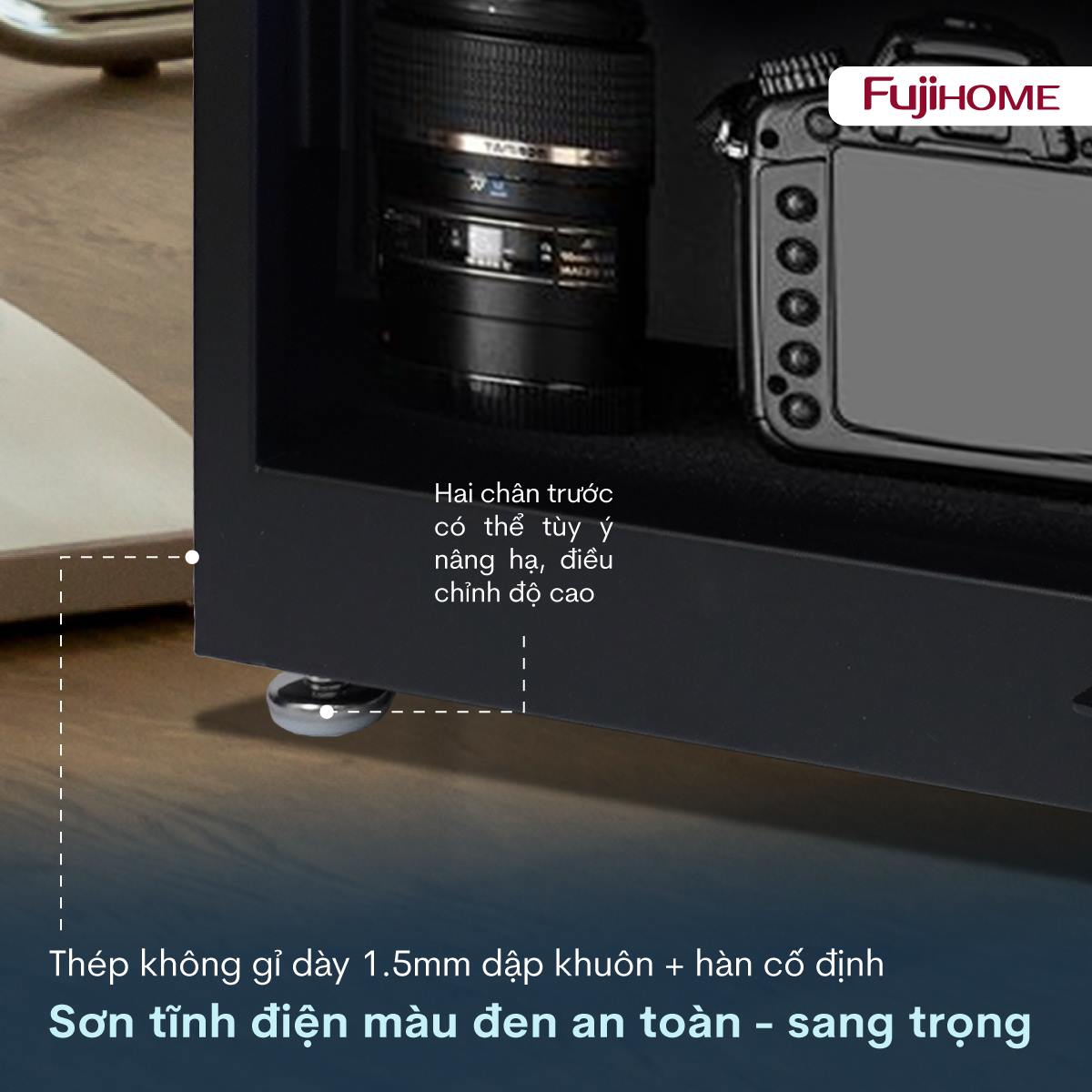 Tủ chống ẩm thế hệ mới Fujihome DC-50E 50L