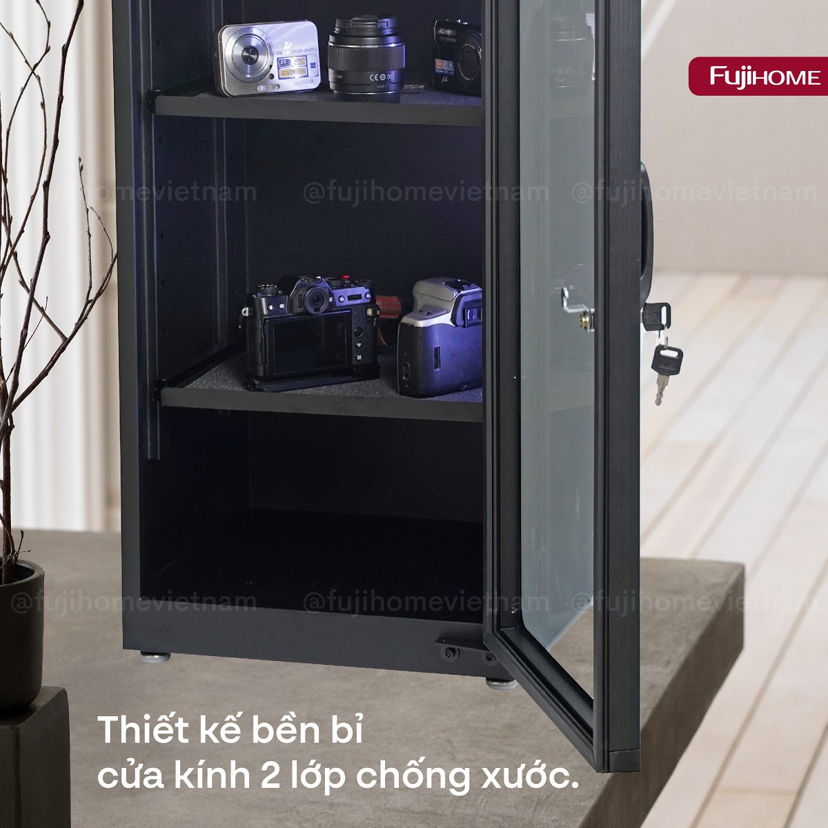 Tủ chống ẩm thế hệ mới Fujihome DC-70E 70L