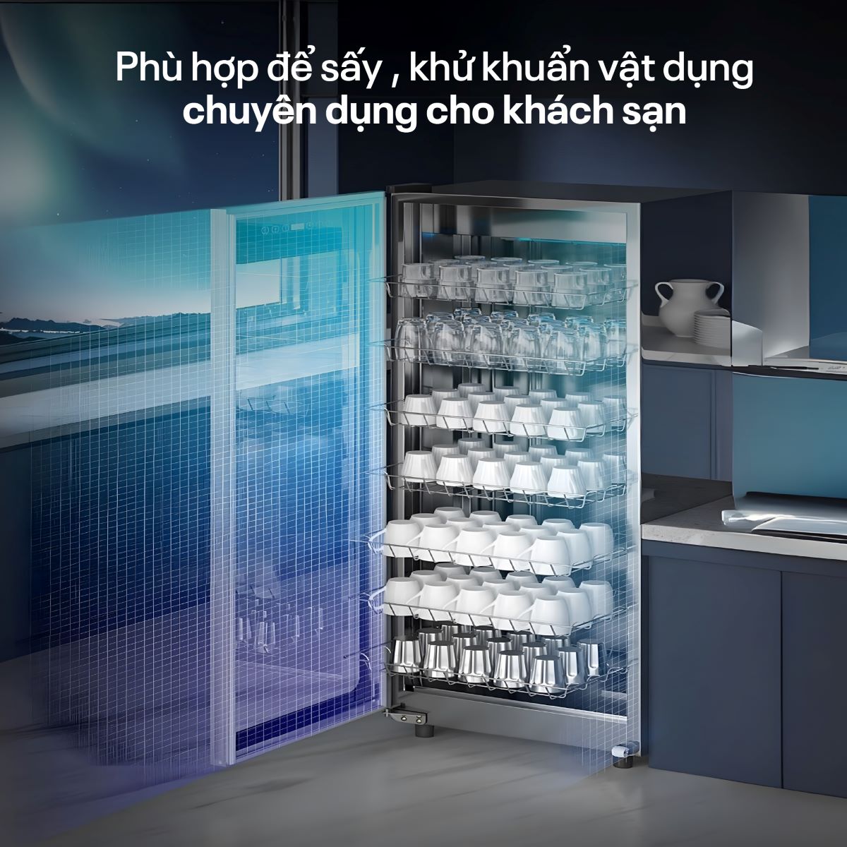 Tủ sấy chén bát tiệt trùng dung tích lớn Fujihome DD220