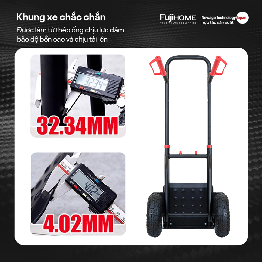 Xe kéo đẩy hàng 2 bánh gấp gọn Fujihome CC6300