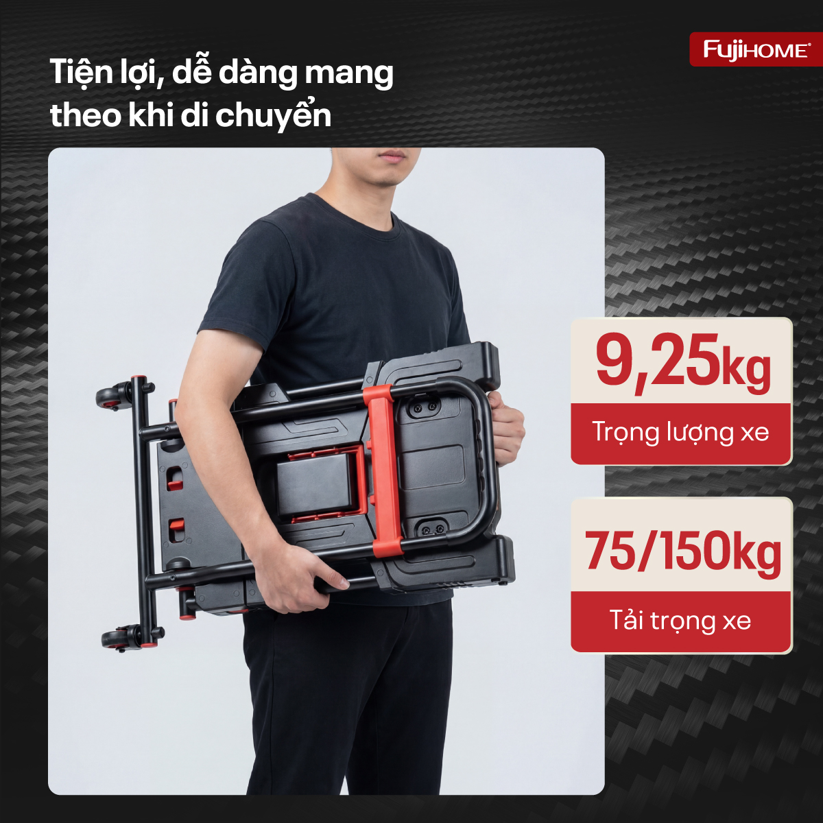 Xe đẩy đa năng 2 in 1 Fujihome FTM-150