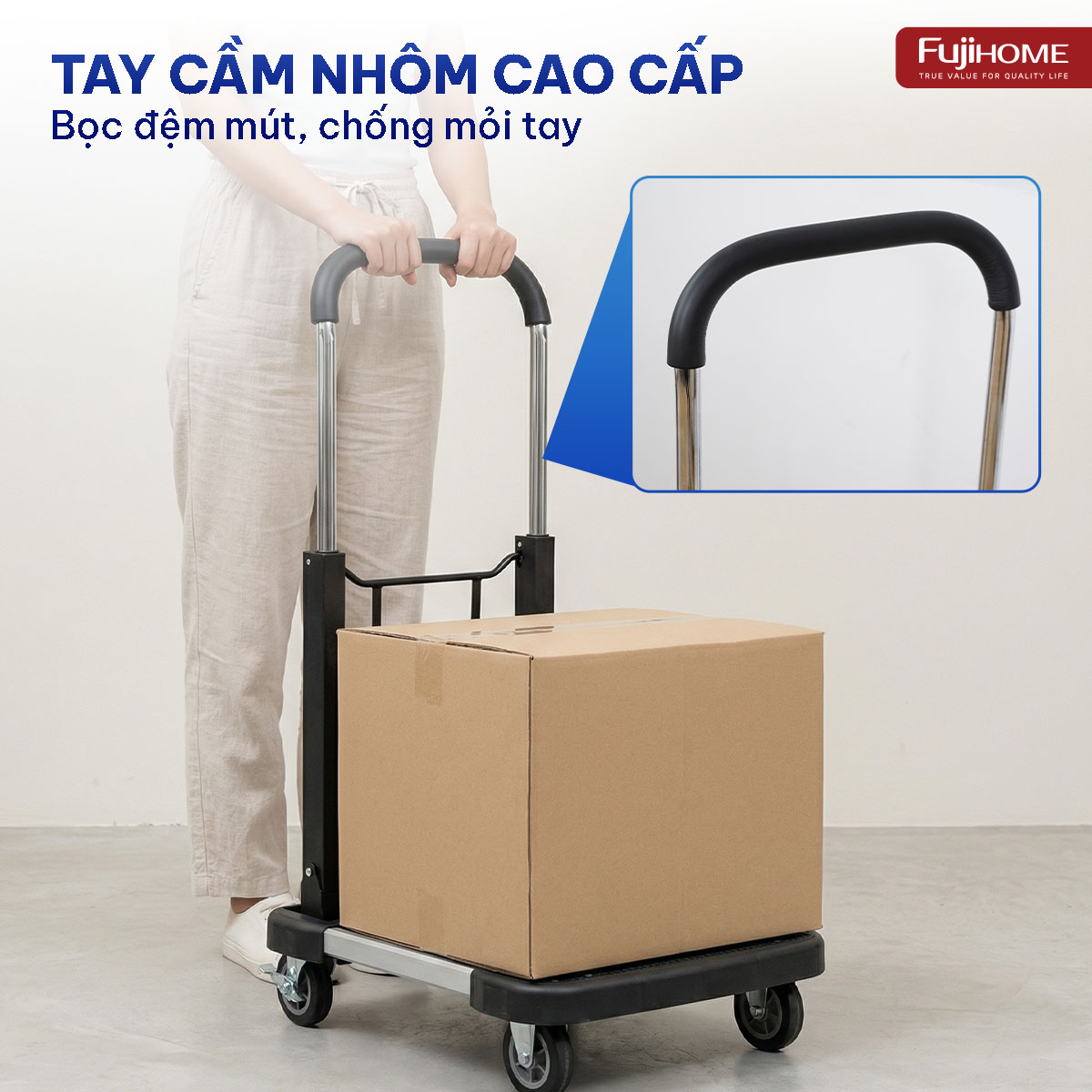 Xe đẩy gấp gọn đa năng Fujihome HTM-200
