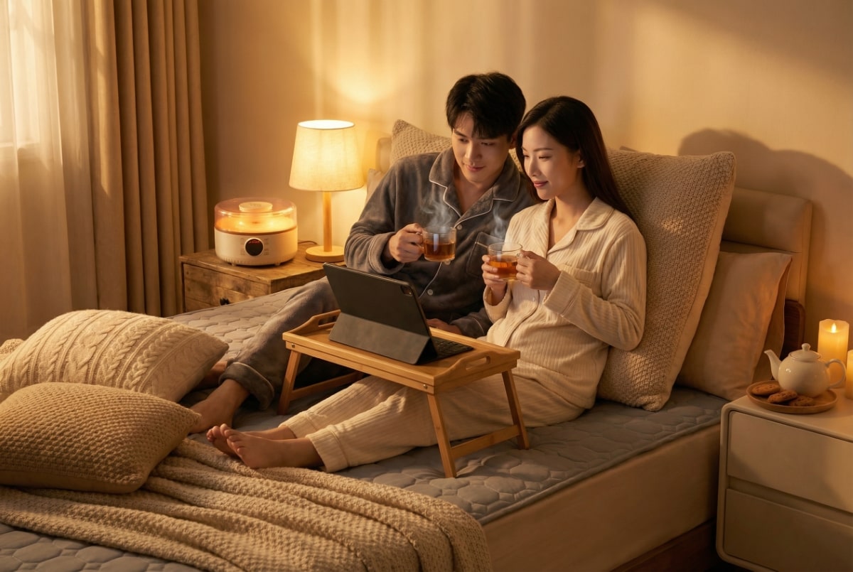 Không gian hẹn hò lý tưởng ngay tại nhà với chăn đệm sưởi Fuijhome