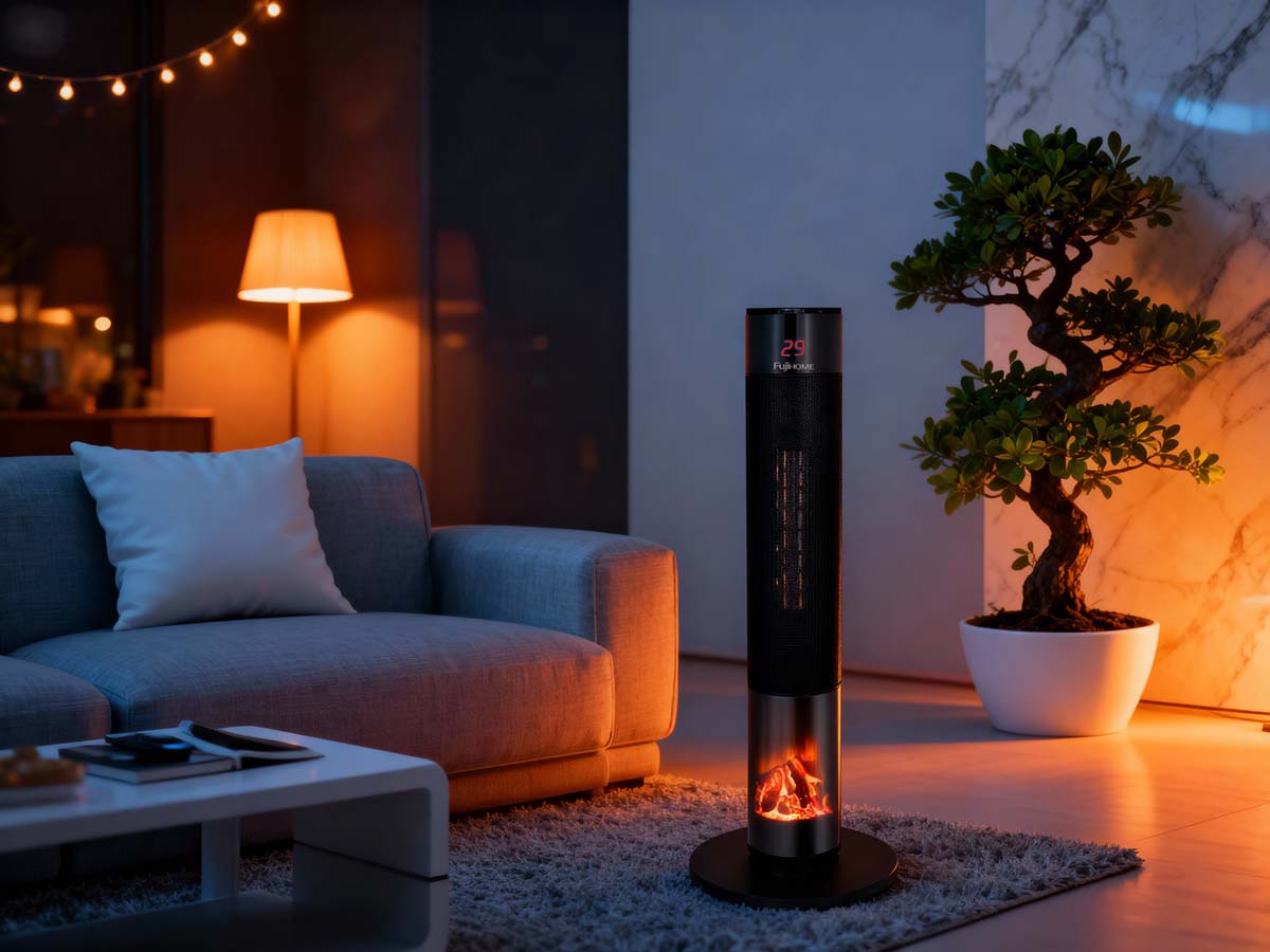 Không chỉ là một thiết bị sưởi ấm, quạt sưởi Fujihome còn là món đồ giúp gia chủ nâng tầm không gian sống với thiết kế bắt mắt