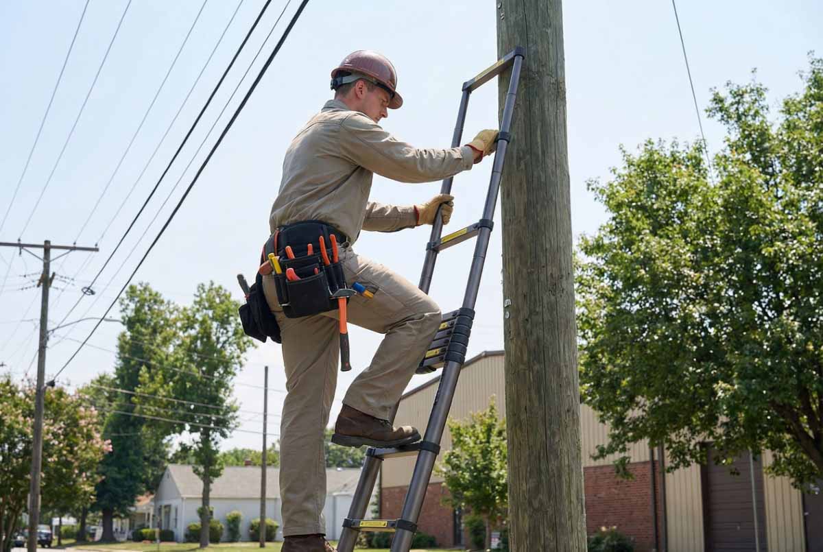 Cần tránh những sai lầm này khi sử dụng thang rút